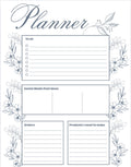 Floral Daily Business Planner Page | Printable Maker & Order Tracker